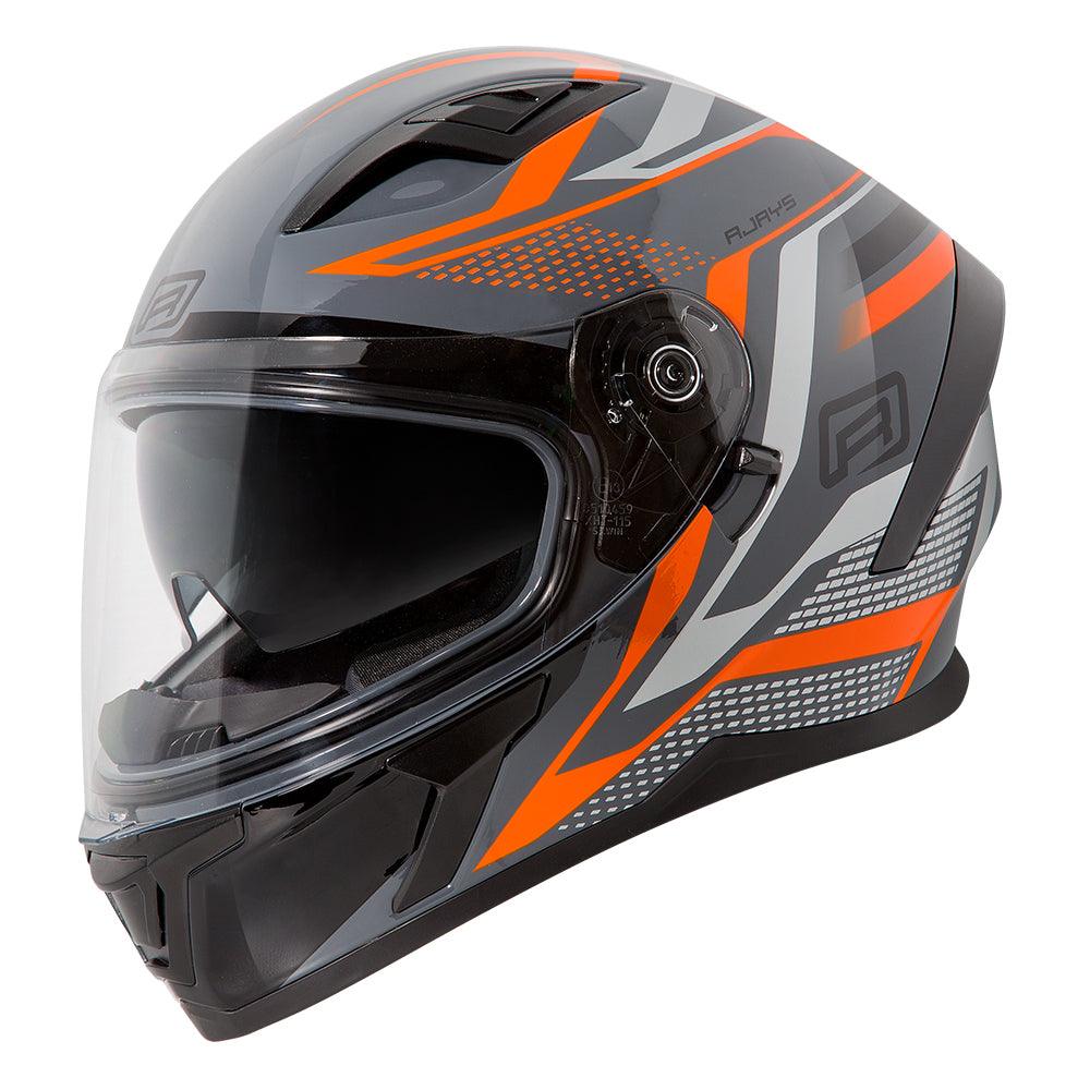 RJAYS APEX III IGNITE HELMET - GREY/ORANGE CASSONS PTY LTD sold by Cully's Yamaha