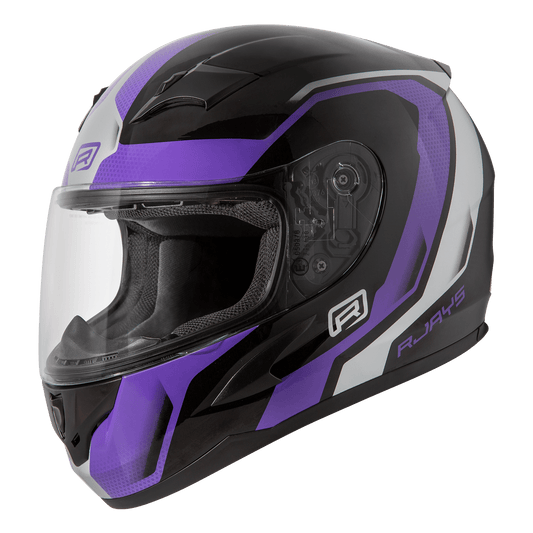 RJAYS GRID HELMET - GLOSS BLACK/PURPLE CASSONS PTY LTD sold by Cully's Yamaha