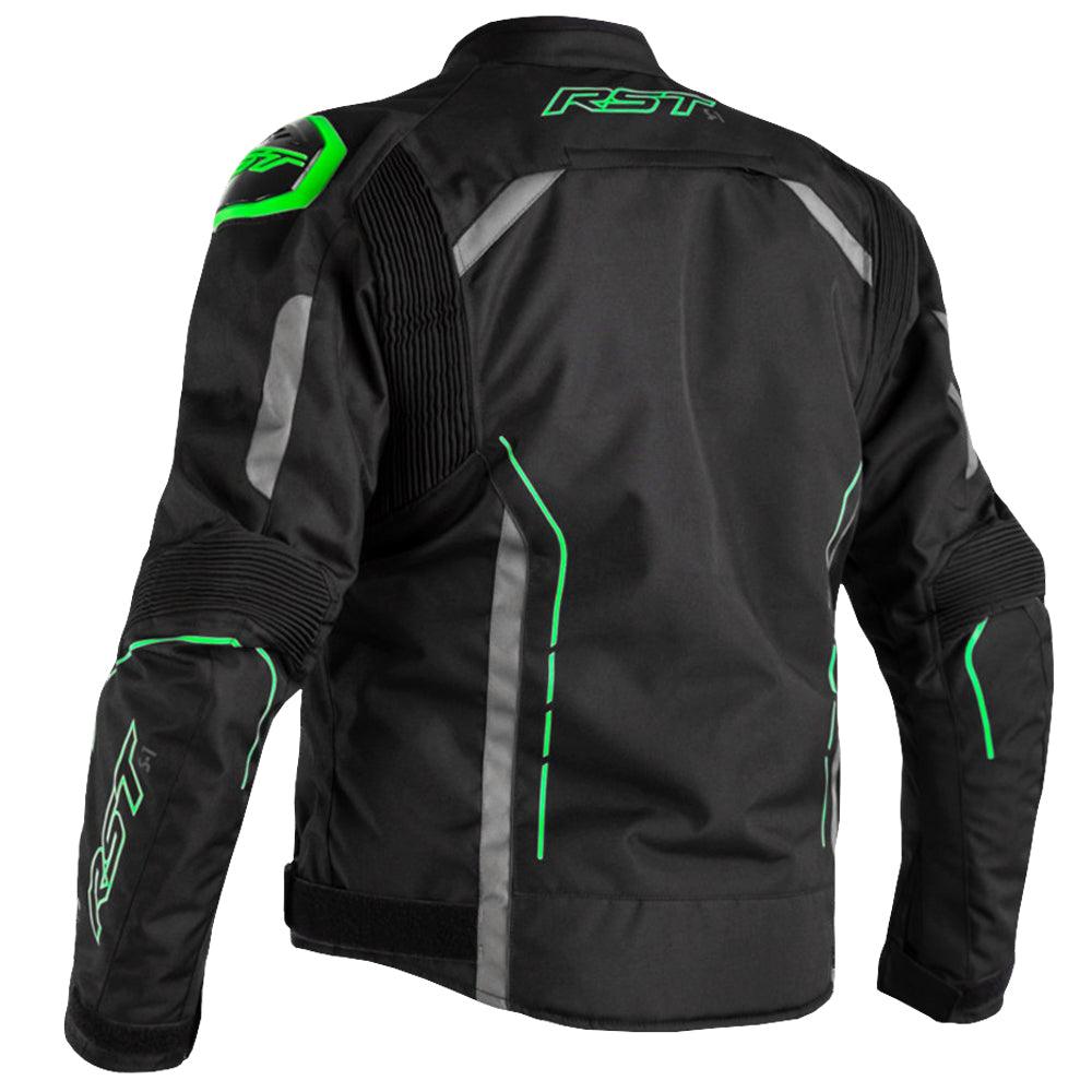 RST S1 SPORT WP JACKET - BLACK/FLUO GREEN MONZA IMPORTS sold by Cully's Yamaha