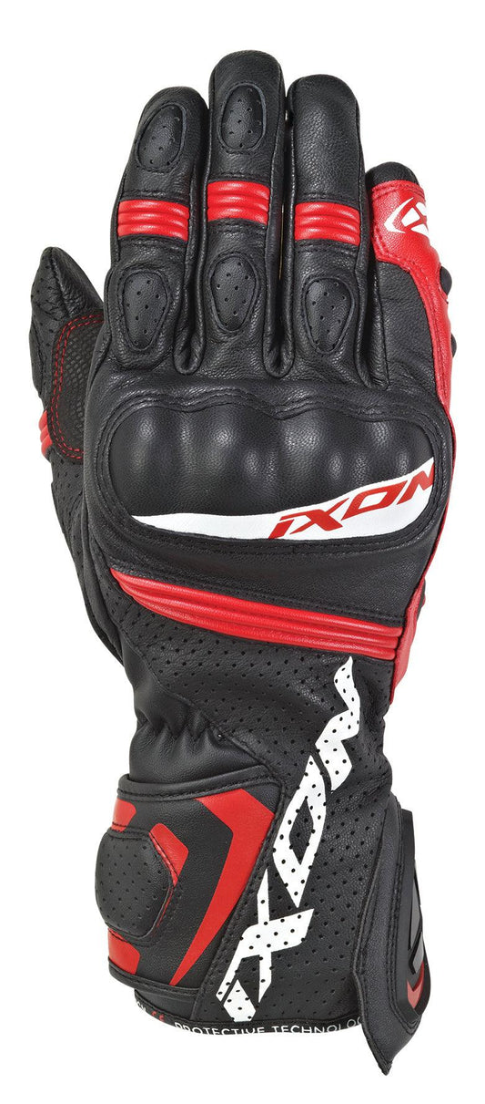 IXON RS TEMPO AIR GLOVES - BLACK/RED CASSONS PTY LTD sold by Cully's Yamaha