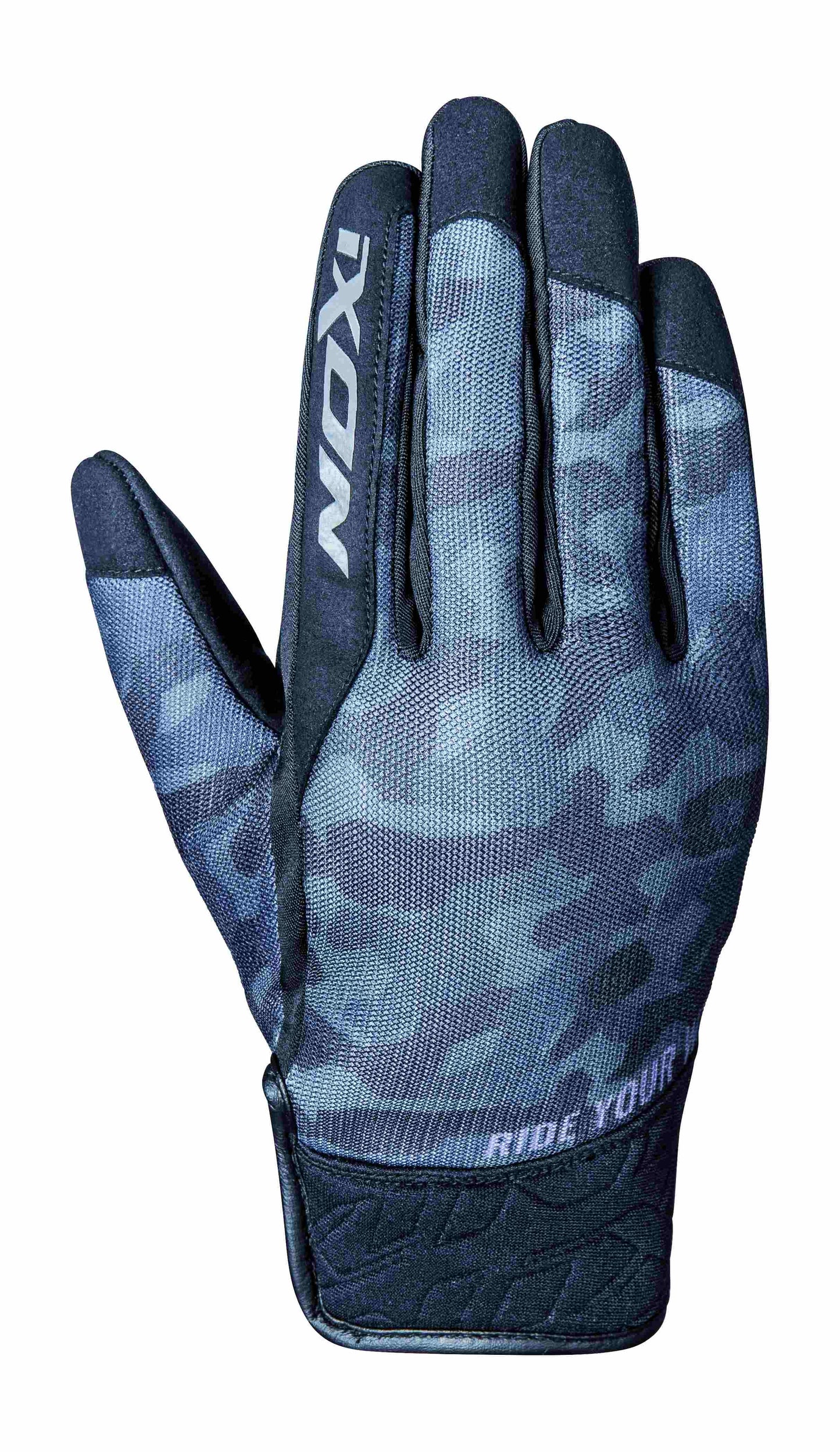 IXON RS SLICKER GLOVES - BLACK/CAMO CASSONS PTY LTD sold by Cully's Yamaha
