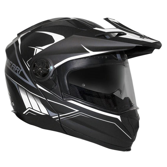 RXT SAFARI HELMET - MATT BLACK/WHITE MOTO NATIONAL ACCESSORIES PTY sold by Cully's Yamaha