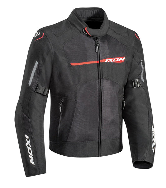 IXON RAPTOR JACKET - BLACK/RED CASSONS PTY LTD sold by Cully's Yamaha