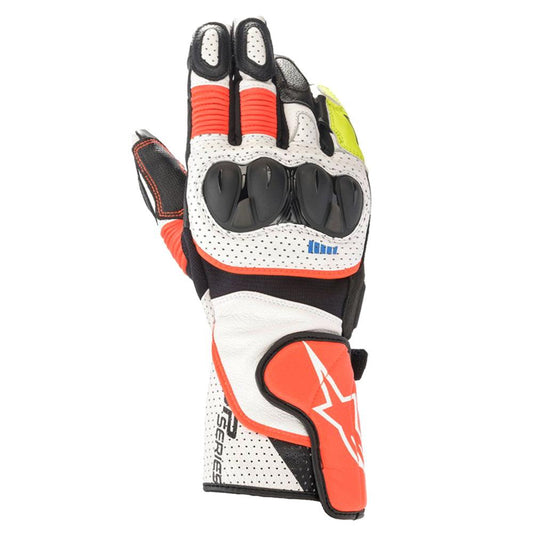 ALPINESTARS SP2 V3 GLOVES - WHITE/BLACK/YELLOW/RED MONZA IMPORTS sold by Cully's Yamaha