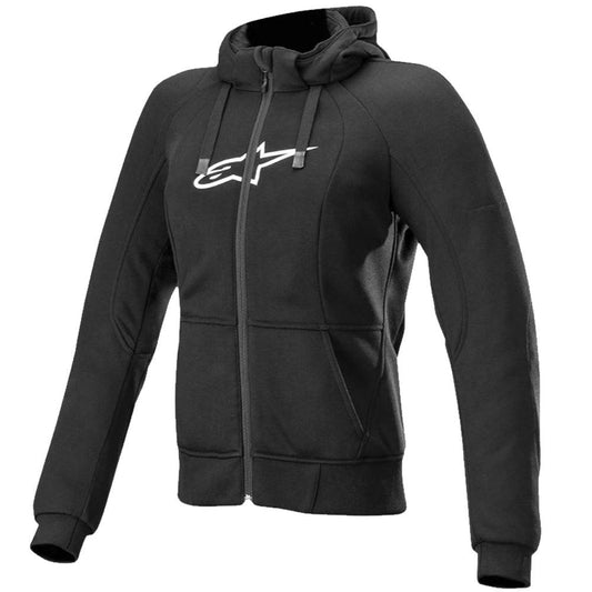 ALPINESTARS STELLA CHROME SPORT HOODIE - BLACK MONZA IMPORTS sold by Cully's Yamaha