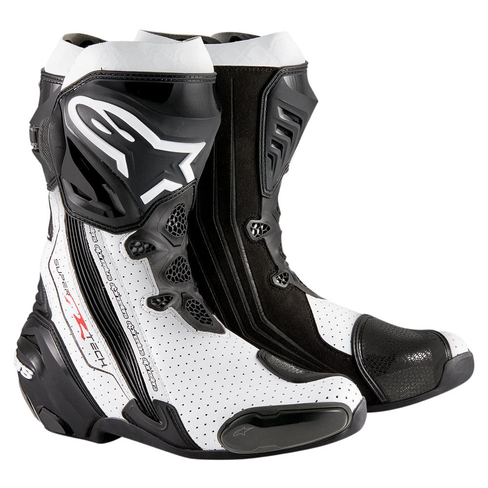 Supertech R Vinales ALPINESTARS SUPERTECH R V2 VENTED BOOTS - BLACK/WHITE – Cully's Yamaha
