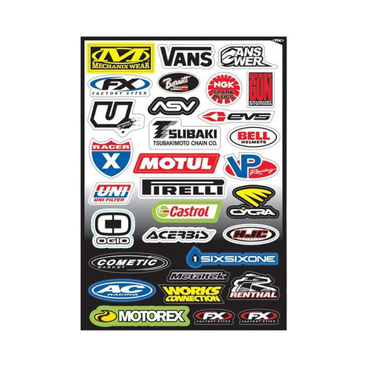 FACTORY EFFEX STICKER SHEET SERCO PTY LTD sold by Cully's Yamaha