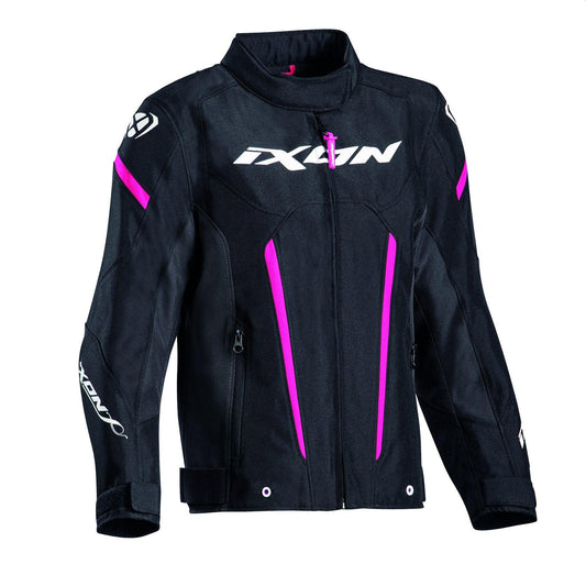IXON STRIKER KID JACKET - BLACK/FUCHSIA CASSONS PTY LTD sold by Cully's Yamaha