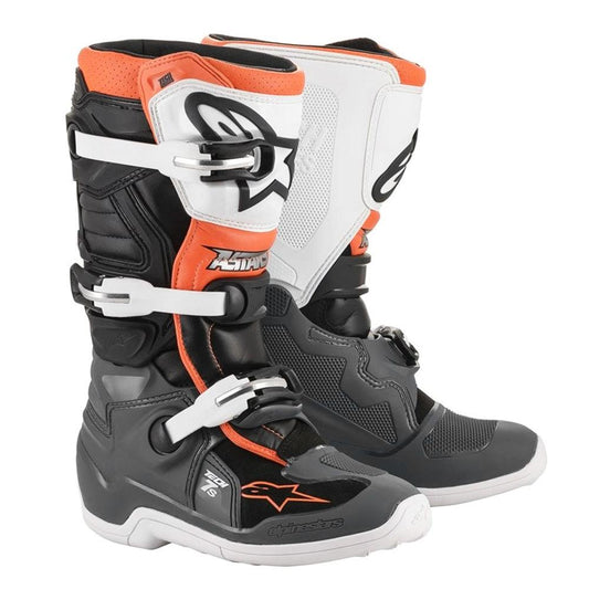 ALPINESTARS TECH 7S YOUTH BOOTS - BLACK/GREY/WHITE/ORANGE MONZA IMPORTS sold by Cully's Yamaha