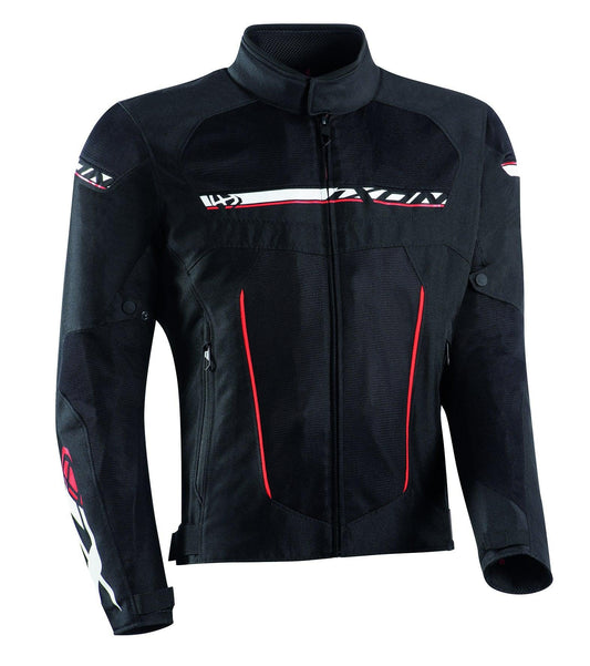 IXON T-REX JACKET - BLACK/WHITE/RED CASSONS PTY LTD sold by Cully's Yamaha