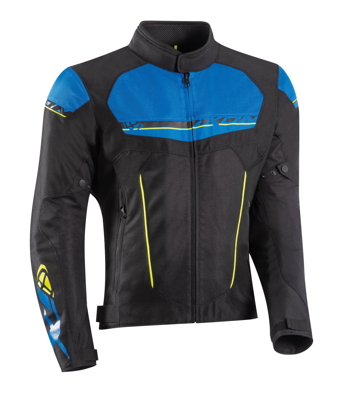 IXON T-REX JACKET - BLACK/BLUE/YELLOW CASSONS PTY LTD sold by Cully's Yamaha