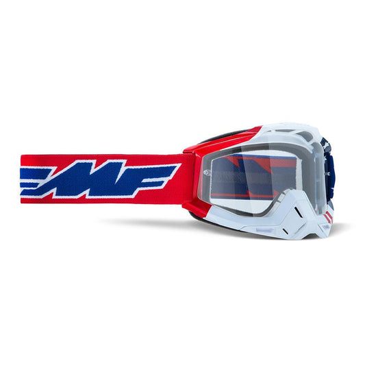 FMF POWERBOMB GOGGLE - US OF A (CLEAR) MCLEOD ACCESSORIES (P) sold by Cully's Yamaha