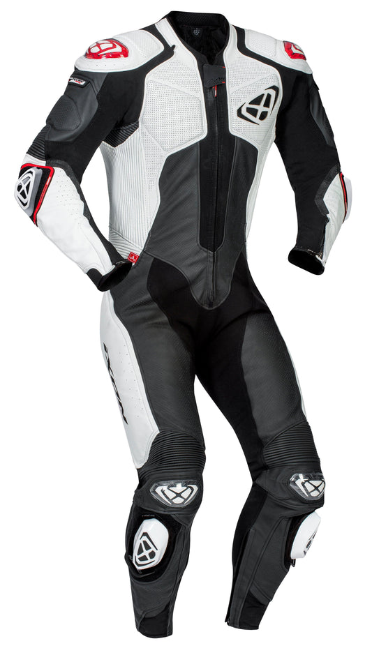 IXON VENDETTA EVO 1PC SUIT - BLACK/WHITE CASSONS PTY LTD sold by Cully's Yamaha