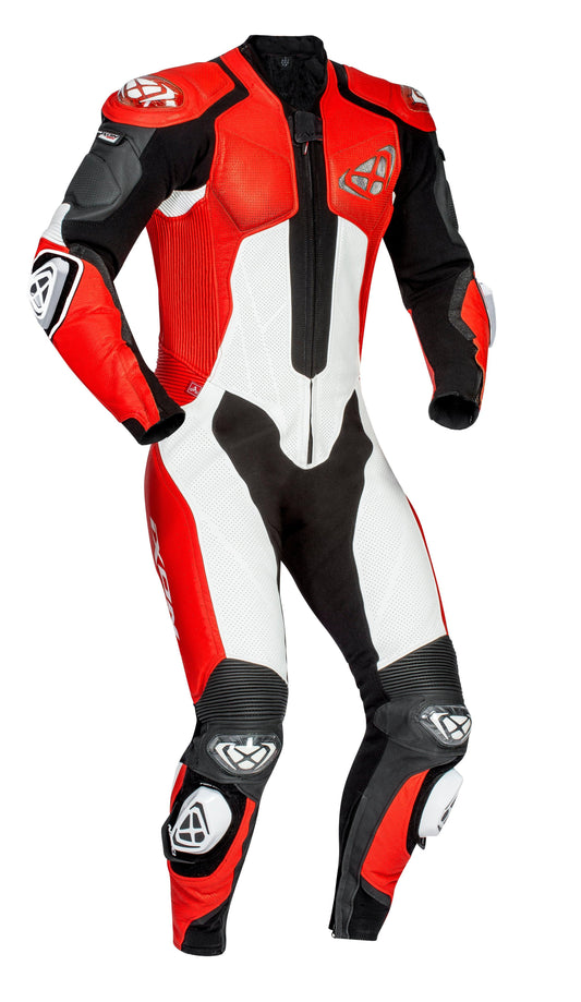 IXON VENDETTA EVO 1PC SUIT - BLACK/RED/WHITE CASSONS PTY LTD sold by Cully's Yamaha