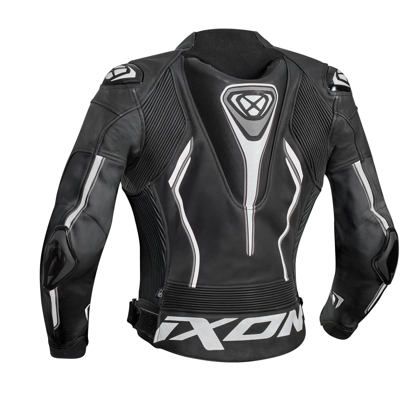 IXON VORTEX LADY LEATHER JACKET - BLACK/WHITE CASSONS PTY LTD sold by Cully's Yamaha