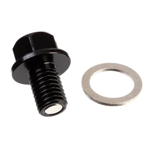 Whites Magnetic Sump Plug M10 x 15 x 1.5 - Black