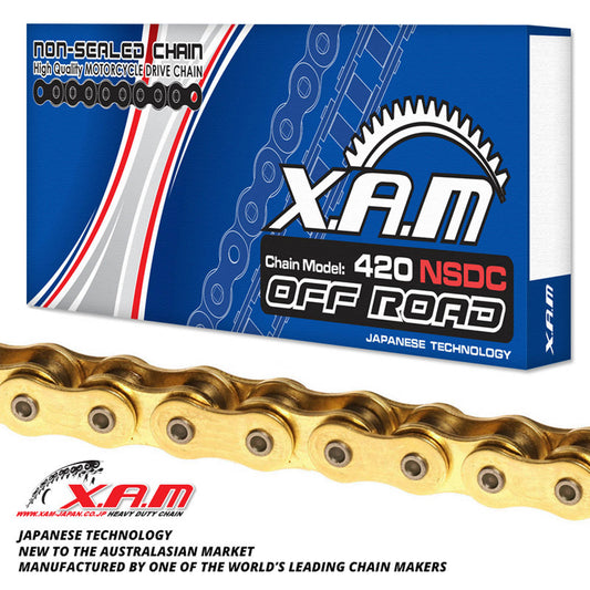 XAM 420NSD Non-Sealed Chain - Gold / Black (120L)