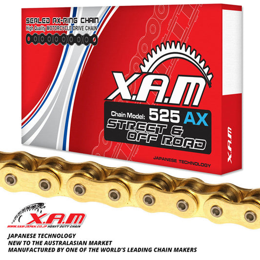 XAM 525AX X-Ring Chain - Gold / Gold (112L)