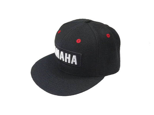 YAMAHA FLAT PEAK CAP BLACK