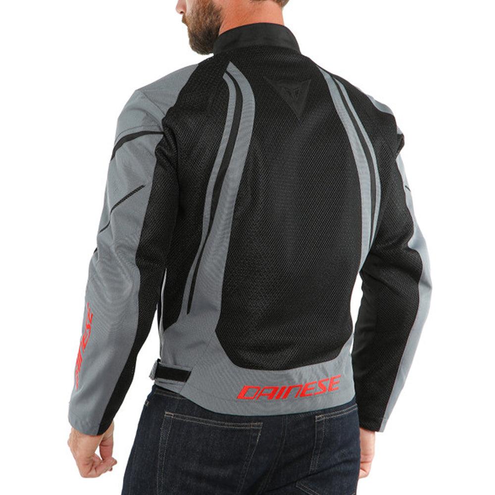 DAINESE AIR CRONO 2 TEX JACKET - BLACK/CHARCOAL GREY MCLEOD ACCESSORIES (P) sold by Cully's Yamaha