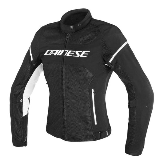 DAINESE AIR FRAME D1 TEX LADY JACKET - BLACK/WHITE MCLEOD ACCESSORIES (P) sold by Cully's Yamaha