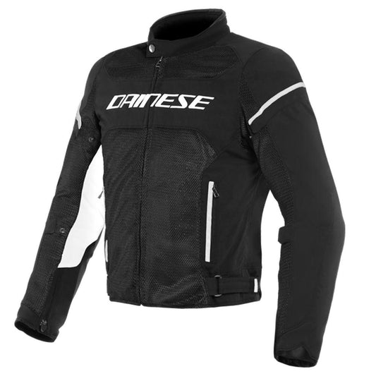 DAINESE AIR FRAME D1 TEX JACKET - BLACK/WHITE MCLEOD ACCESSORIES (P) sold by Cully's Yamaha