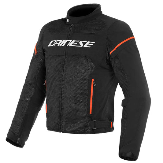 DAINESE AIR FRAME D1 TEX JACKET - BLACK/WHITE/FLUO RED MCLEOD ACCESSORIES (P) sold by Cully's Yamaha