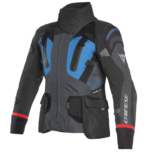 DAINESE ANTARTICA GORE-TEX®JACKET - EBONY/PERFORMANCE BLUE/BLACK MCLEOD ACCESSORIES (P) sold by Cully's Yamaha