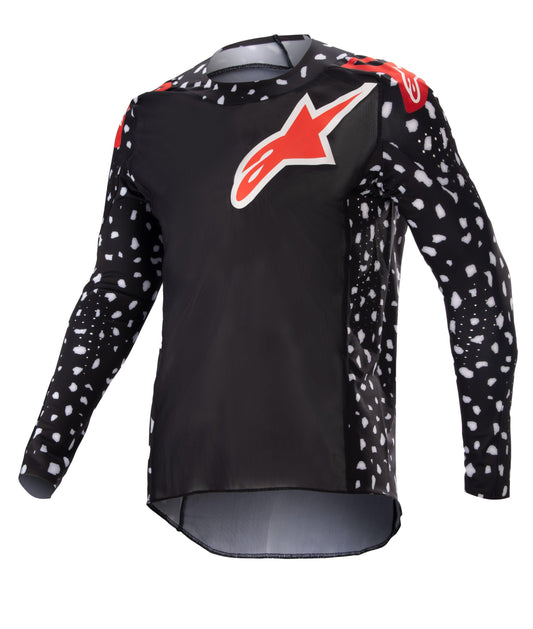 ALPINESTARS 2023 YOUTH RACER NORTH JERSEY - BLACK NEON RED MONZA IMPORTS sold by Cully's Yamaha