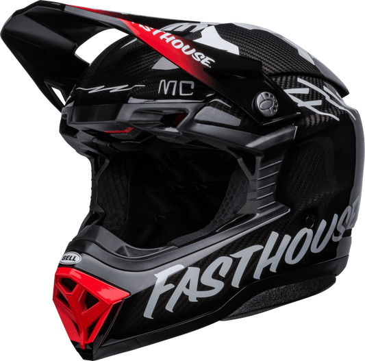 BELL 2023 MOTO-10 SPHERICAL FASTHOUSE PRIVATEER HELMET - BLACK/RED CASSONS PTY LTD sold by Cully's Yamaha