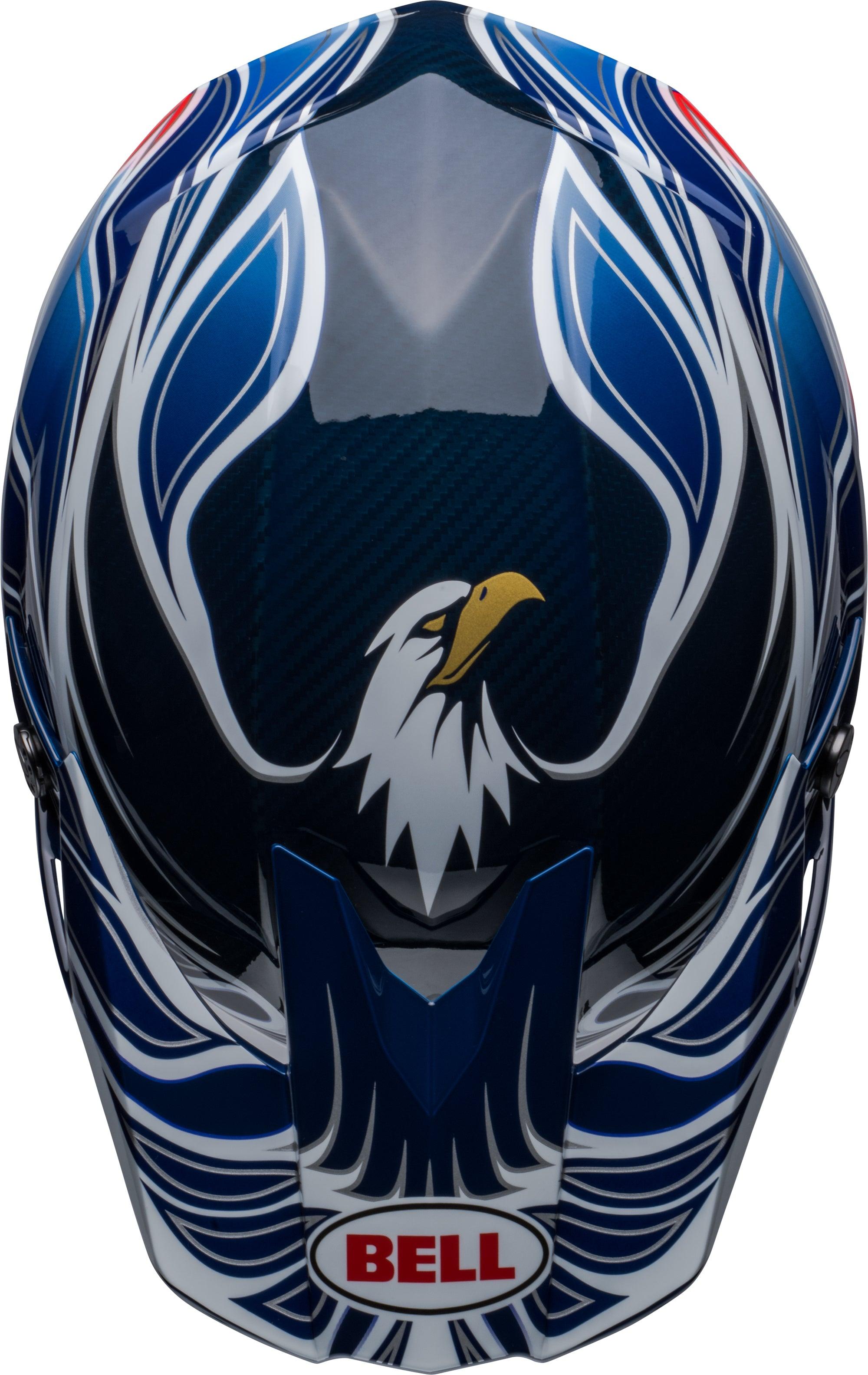 BELL 2023 MOTO10 SPHERICAL TOMAC REPLICA HELMET BLUE/WHITE Cully's