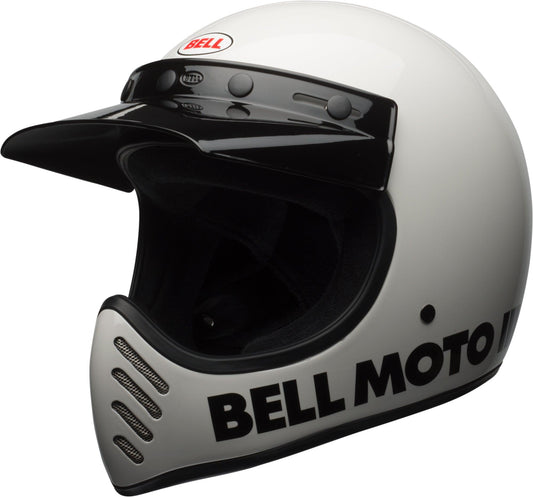 BELL MOTO-3 CLASSIC HELMET - WHITE CASSONS PTY LTD sold by Cully's Yamaha