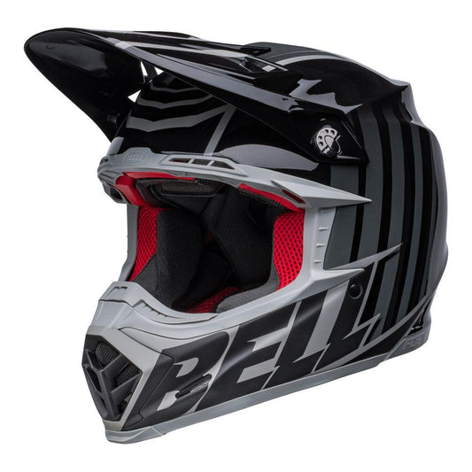 BELL MOTO-9S FLEX SPRINT 2022 HELMET - MATTE/GLOSS BLACK/GREY CASSONS PTY LTD sold by Cully's Yamaha