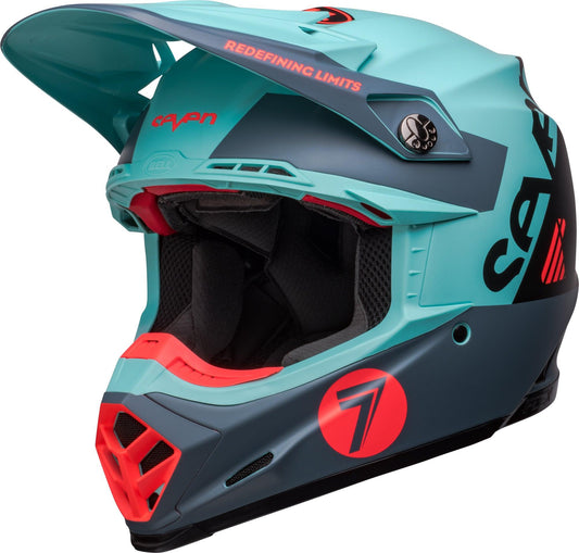 BELL 2023 MOTO-9S FLEX SEVEN VANGUARD LE HELMET - MATT AQUA/BLACK CASSONS PTY LTD sold by Cully's Yamaha