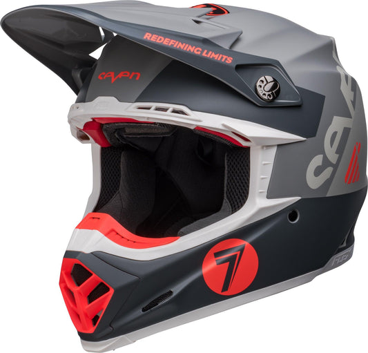 BELL 2023 MOTO-9S FLEX SEVEN VANGUARD LE HELMET - MATT CHARCOAL/ORANGE CASSONS PTY LTD sold by Cully's Yamaha