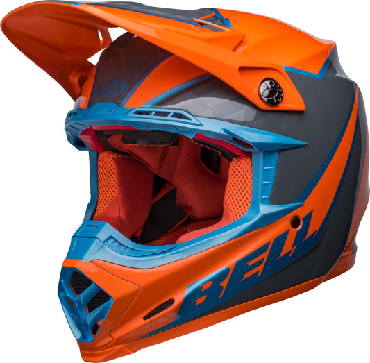 BELL 2023 MOTO-9S FLEX SPRITE HELMET - ORANGE/GREY CASSONS PTY LTD sold by Cully's Yamaha