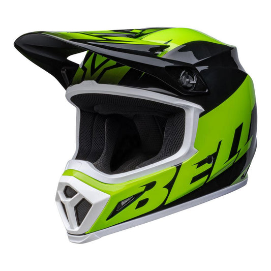 BELL MX-9 MIPS DISRUPT 2022 HELMET - GLOSS BLACK/GREEN CASSONS PTY LTD sold by Cully's Yamaha