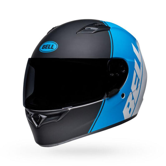 BELL QUALIFIER ASCENT HELMET - MATT BLACK/CYAN CASSONS PTY LTD sold by Cully's Yamaha