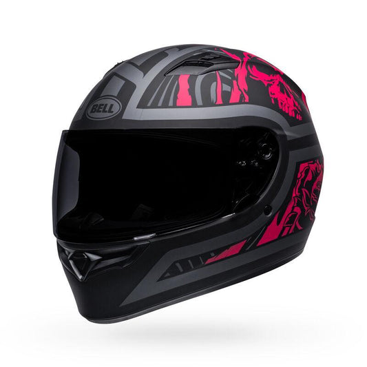 BELL QUALIFIER REBEL HELMET - MATT BLACK/PINK CASSONS PTY LTD sold by Cully's Yamaha