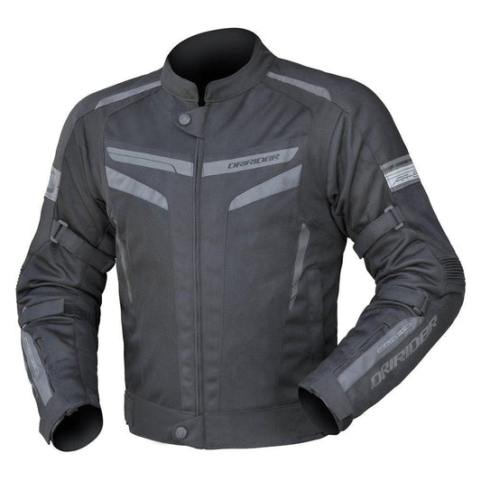 DRIRIDER AIR-RIDE 5 JACKET - BLACK/GREY MCLEOD ACCESSORIES (P) sold by Cully's Yamaha