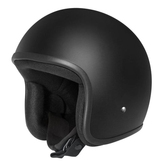 DRIRIDER BASE HELMET - MATT BLACK (NO PEAK) MCLEOD ACCESSORIES (P) sold by Cully's Yamaha