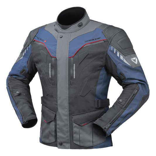 DRIRIDER NORDIC V JACKET - NAVY/GREY MCLEOD ACCESSORIES (P) sold by Cully's Yamaha