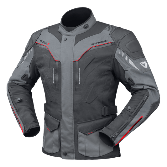 DRIRIDER NORDIC V JACKET - DARK GREY/GREY MCLEOD ACCESSORIES (P) sold by Cully's Yamaha