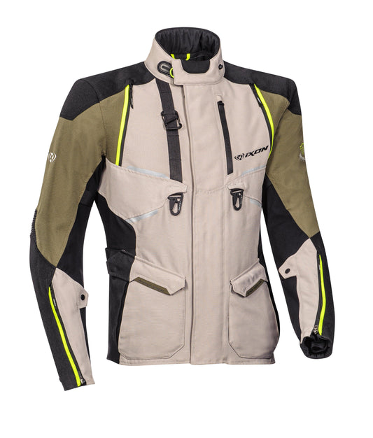 IXON EDDAS JACKET - GREY/KHAKI/BLACK CASSONS PTY LTD sold by Cully's Yamaha