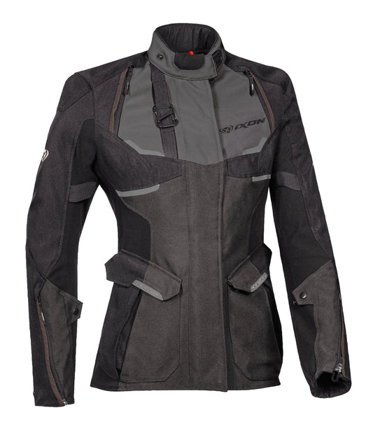 IXON EDDAS LADY JACKET - BLACK/ANTHRACITE CASSONS PTY LTD sold by Cully's Yamaha