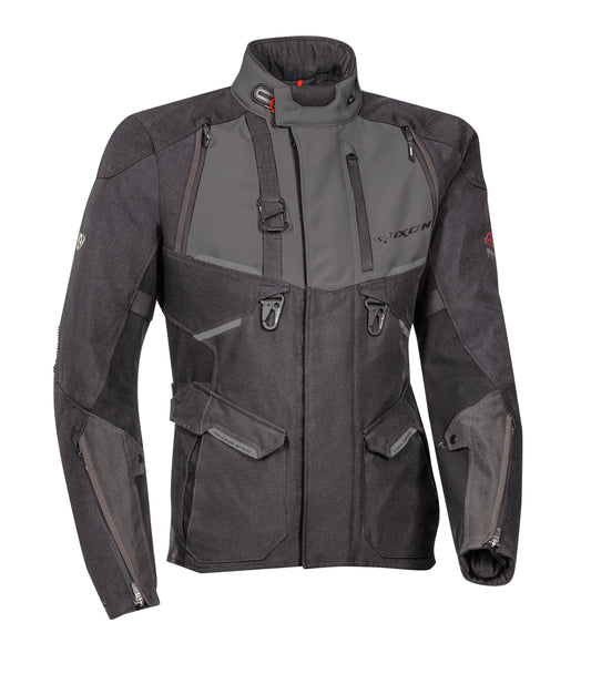 IXON EDDAS JACKET - BLACK/ANTHRACITE CASSONS PTY LTD sold by Cully's Yamaha