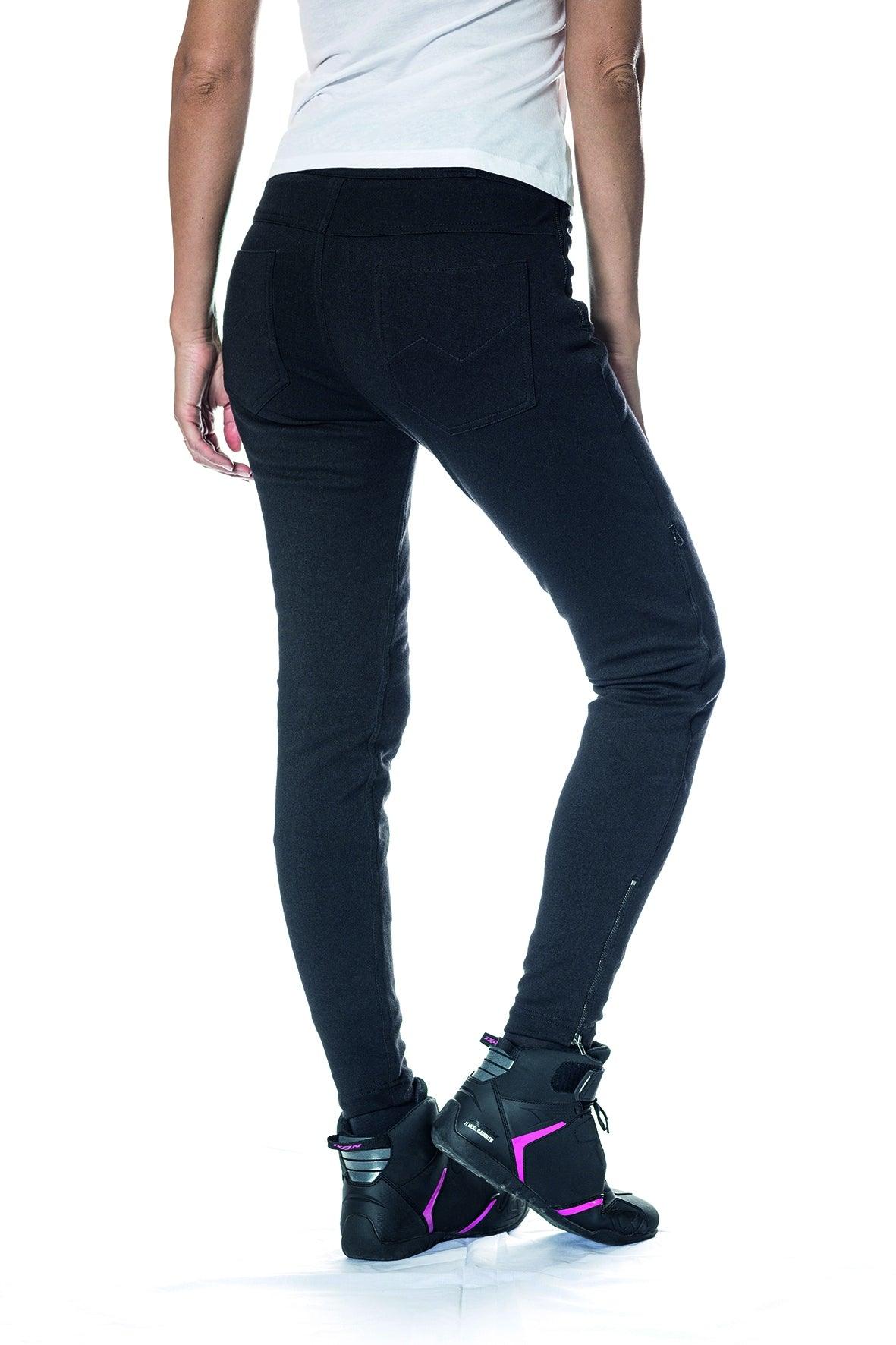 IXON EMY LADY JEANS - BLACK CASSONS PTY LTD sold by Cully's Yamaha