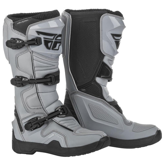 FLY MAVERIK BOOTS - GREY/BLACK MCLEOD ACCESSORIES (P) sold by Cully's Yamaha
