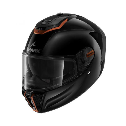 SHARK SPARTAN RS BLANK SP HELMET - GLOSS BLACK FICEDA ACCESSORIES sold by Cully's Yamaha