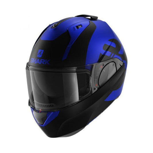 SHARK EVO ES KEDJE MAT HELMET - BLUE/BLACK FICEDA ACCESSORIES sold by Cully's Yamaha